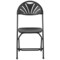 Emma and Oliver 2 Pack Wedding Party Event Fan Back Plastic Folding Chair Home Office
